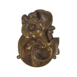 Antique 1900s French Trumpet Flower Pendant Finial Architectural Detail